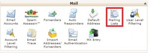 Cara membuat Mailing list di Cpanel