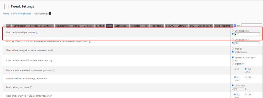 Cara Setting Email Send Limit Di WHM Panduan Cara Kelola Web Server