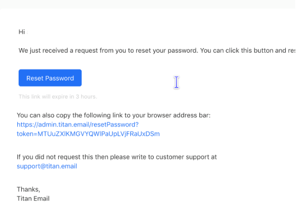 cara melakukan reset password control panel Titan