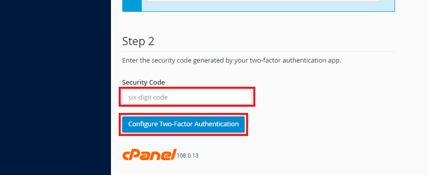 cara mengaktifkan two-factor authentication di cpanel