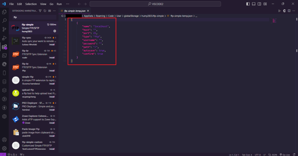 Cara Setting FTP di Visual Studio Code 2024 - Qwords.com Manual ...